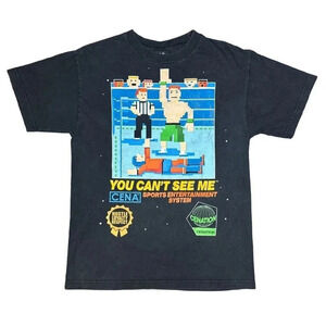 Vintage Y2K John Cena WWE NES You Can't See Me Video  Game T Shirt Mens Medium